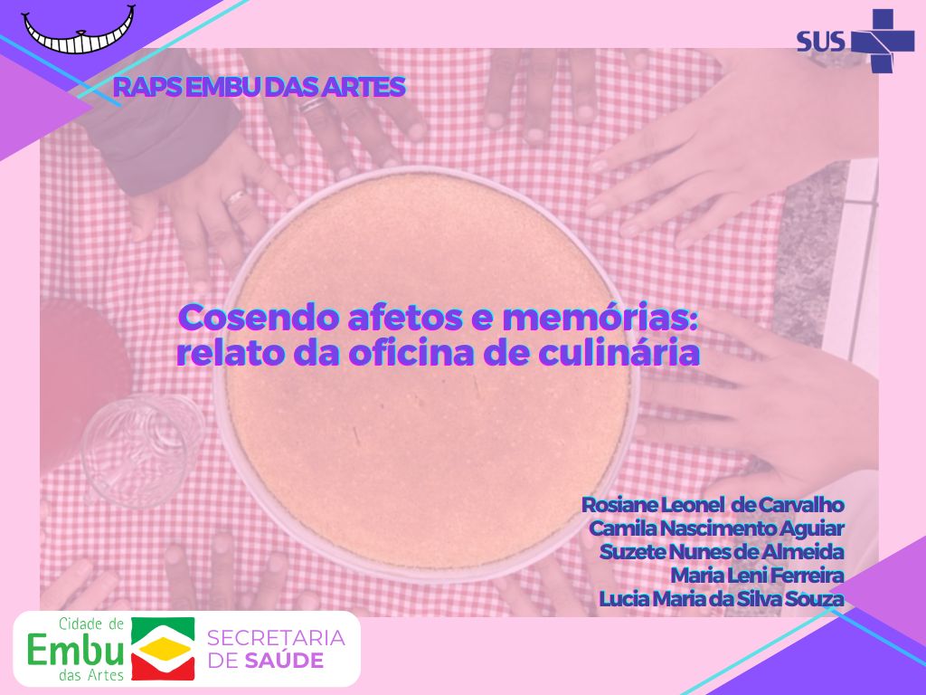 Cosendo afetos e memórias: relato da oficina de culinária