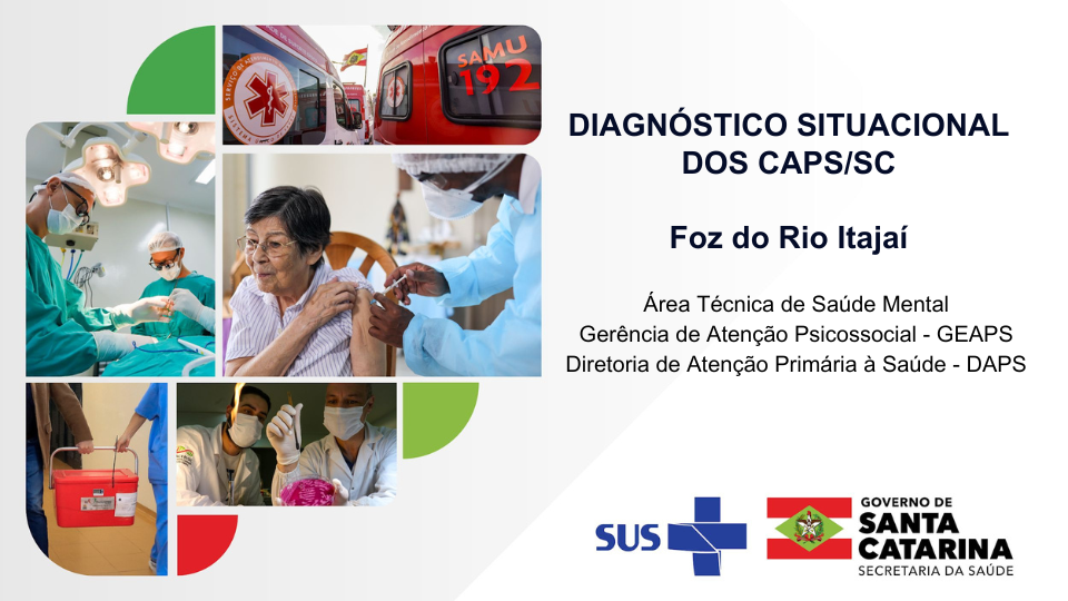 Relatório Diagnóstico dos CAPS de Santa Catarina