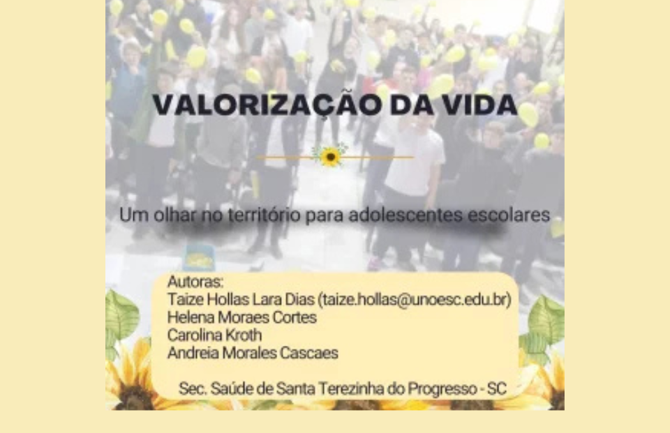 Valorização da vida: um olhar no território para adolescentes escolares